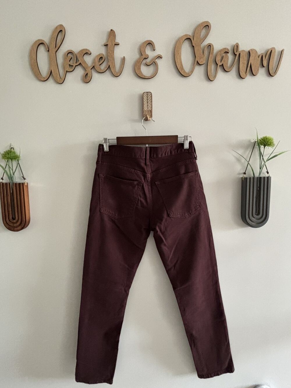 Old Navy Men's Slim Built-in Flex 29x30 Brown Straight Jeans